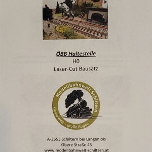 ÖBB Haltestelle: Laser-Cut Bausatz